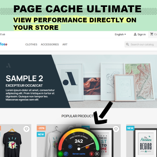 Page Cache speeds up your Prestashop
